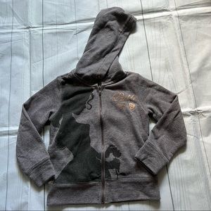 Disney Beauty and the Beast Girls’ Size 5/6 Belle Zippered  Hooded Sweat…